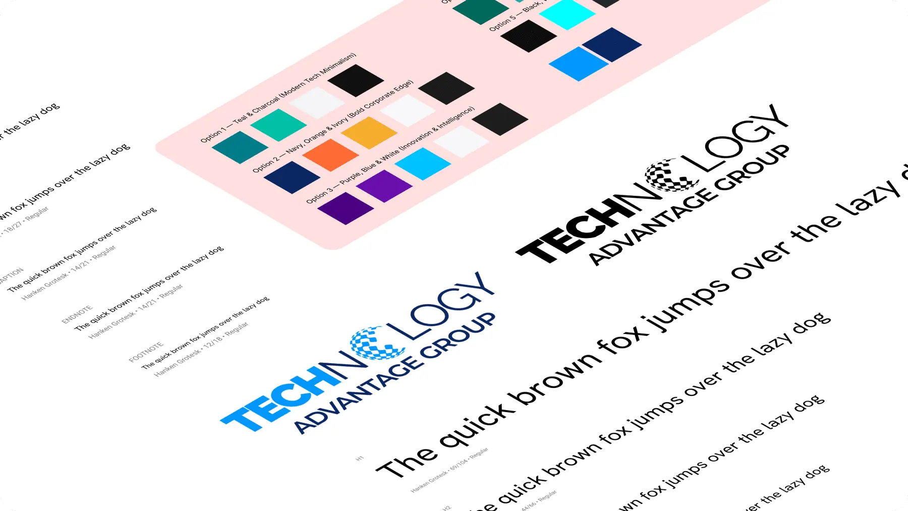 Scannable enterprise page layouts