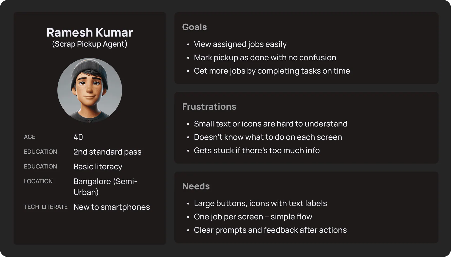 Agent persona - Ramesh Kumar